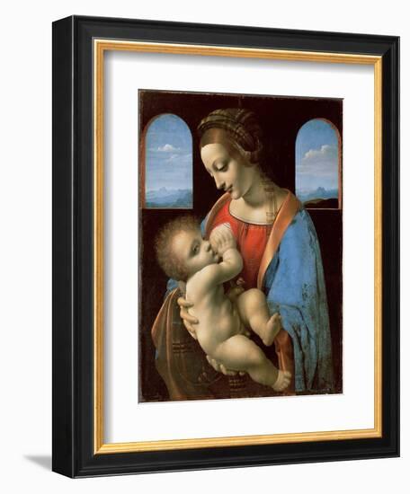 The Litta Madonna, c.1490-Leonardo Da Vinci-Framed Giclee Print