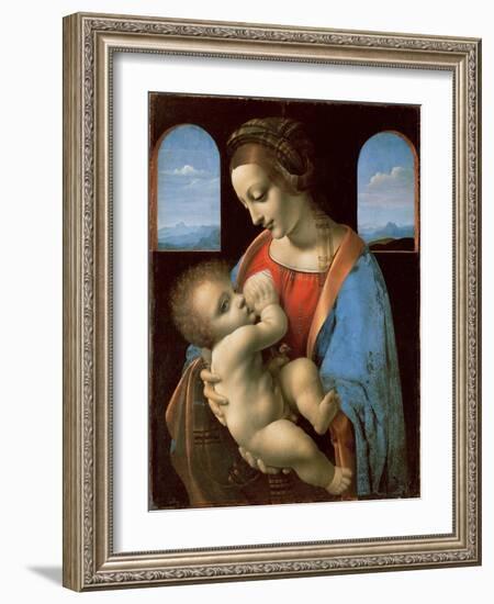 The Litta Madonna, c.1490-Leonardo Da Vinci-Framed Giclee Print