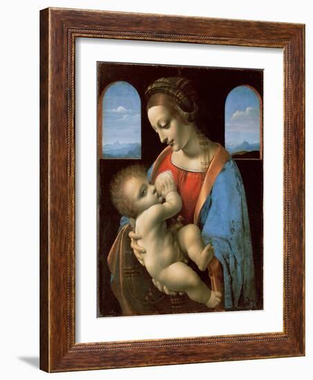 The Litta Madonna, c.1490-Leonardo Da Vinci-Framed Giclee Print