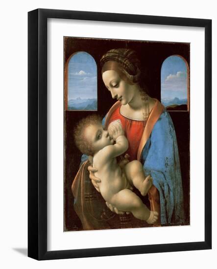 The Litta Madonna, c.1490-Leonardo Da Vinci-Framed Giclee Print