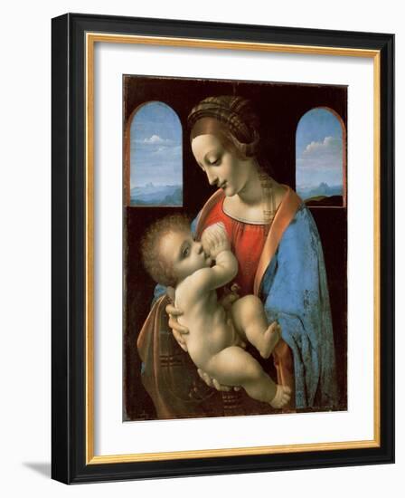 The Litta Madonna, c.1490-Leonardo Da Vinci-Framed Giclee Print