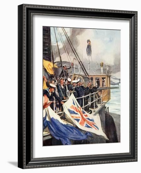 The Little Admiral, Illustration from 'Drake's Drum and Other Songs of the Sea' by Henry Newbolt (1-Arthur David McCormick-Framed Giclee Print