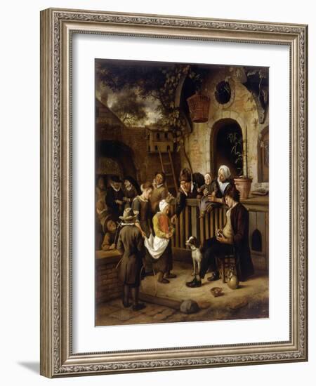 The Little Alms Collector-Jan Havicksz Steen-Framed Giclee Print