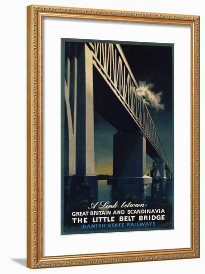 The Little Belt Bridge Poster-Aage Rasmussen-Framed Giclee Print