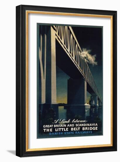 The Little Belt Bridge Poster-Aage Rasmussen-Framed Giclee Print