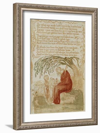 The Little Black Boy, from Songs of Innocence (Bindman 222)-William Blake-Framed Giclee Print