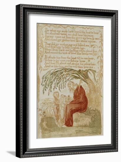 The Little Black Boy, from Songs of Innocence (Bindman 222)-William Blake-Framed Giclee Print