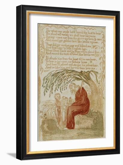 The Little Black Boy, from Songs of Innocence (Bindman 222)-William Blake-Framed Giclee Print