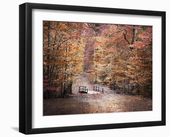 The Little Blue Bridge-Jai Johnson-Framed Giclee Print