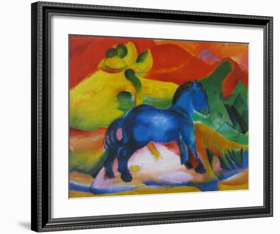 The Little Blue Horse, 1912-Franz Marc-Framed Art Print