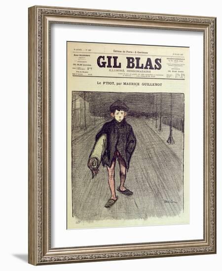 The Little Boy, from 'Gil Blas', 1897 (Colour Litho)-Théophile Alexandre Steinlen-Framed Giclee Print