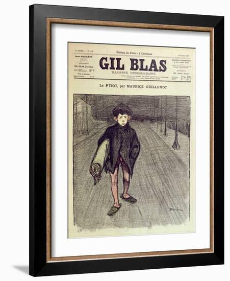 The Little Boy, from 'Gil Blas', 1897 (Colour Litho)-Théophile Alexandre Steinlen-Framed Giclee Print