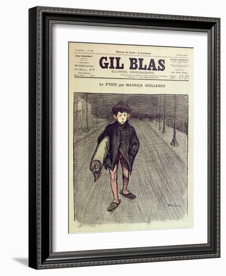 The Little Boy, from 'Gil Blas', 1897 (Colour Litho)-Théophile Alexandre Steinlen-Framed Giclee Print