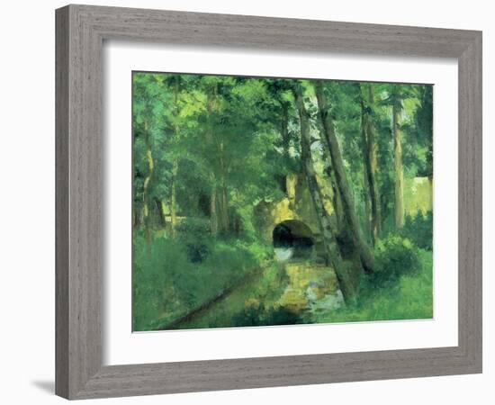 The Little Bridge, Pontoise, 1875-Camille Pissarro-Framed Giclee Print