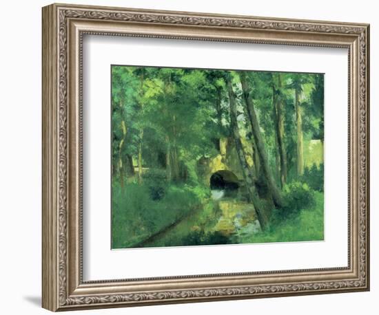 The Little Bridge, Pontoise, 1875-Camille Pissarro-Framed Giclee Print