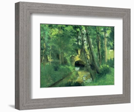 The Little Bridge, Pontoise, 1875-Camille Pissarro-Framed Giclee Print