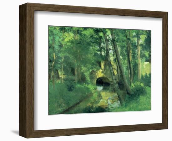 The Little Bridge, Pontoise, 1875-Camille Pissarro-Framed Giclee Print