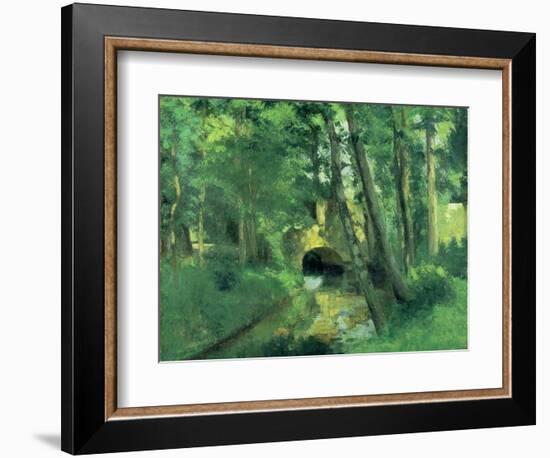 The Little Bridge, Pontoise, 1875-Camille Pissarro-Framed Giclee Print