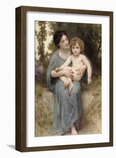 The Little Brother-William Adolphe Bouguereau-Framed Premium Giclee Print