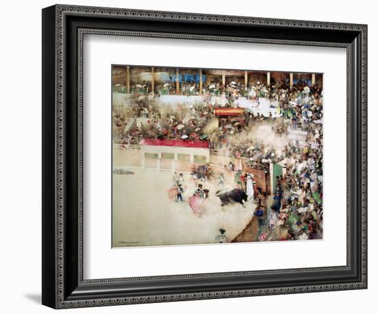 The Little Bull Fight: "Bravo Toro"-Arthur Melville-Framed Giclee Print