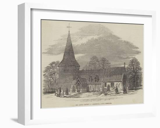 The Little Church at Greensted, Essex, Restored-null-Framed Giclee Print