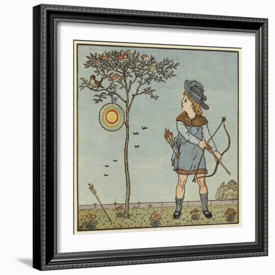 The Little Cock Sparrow-Walter Crane-Framed Giclee Print