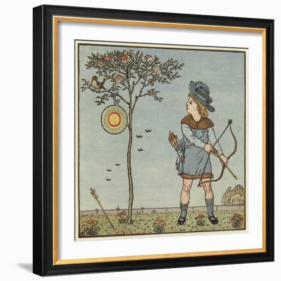 The Little Cock Sparrow-Walter Crane-Framed Giclee Print