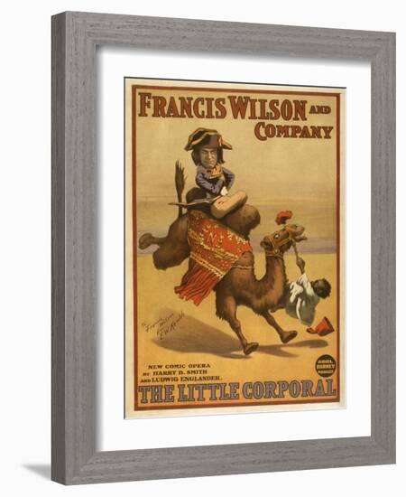 "The Little Corporal" Camel Egyptian Baby Theatre Poster-Lantern Press-Framed Art Print