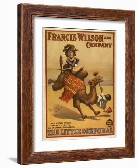 "The Little Corporal" Camel Egyptian Baby Theatre Poster-Lantern Press-Framed Art Print