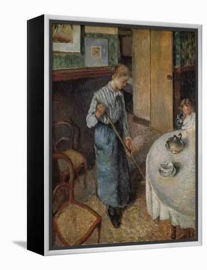 The Little Country Maid-Camille Pissarro-Framed Premier Image Canvas