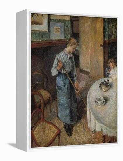 The Little Country Maid-Camille Pissarro-Framed Premier Image Canvas