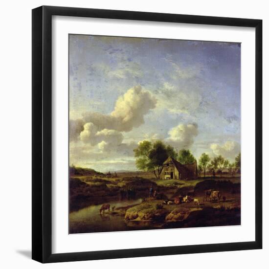 The Little Farm, 1661-Adriaen van de Velde-Framed Giclee Print