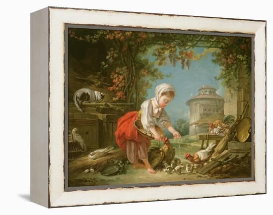 The Little Farm Maid, 1752-Francois Boucher-Framed Premier Image Canvas