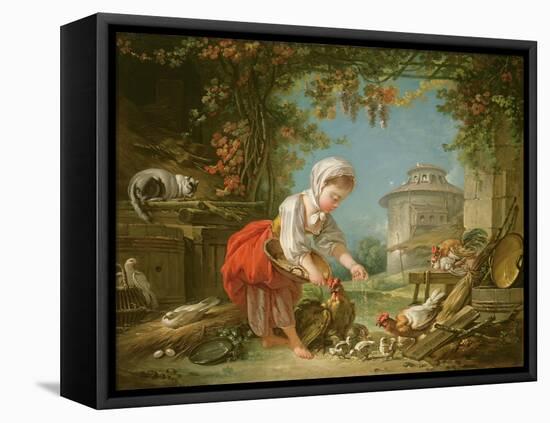 The Little Farm Maid, 1752-Francois Boucher-Framed Premier Image Canvas