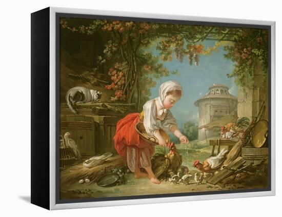 The Little Farm Maid, 1752-Francois Boucher-Framed Premier Image Canvas
