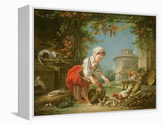 The Little Farm Maid, 1752-Francois Boucher-Framed Premier Image Canvas