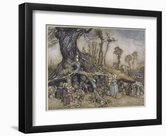 The Little Folk's Market-Arthur Rackham-Framed Photographic Print