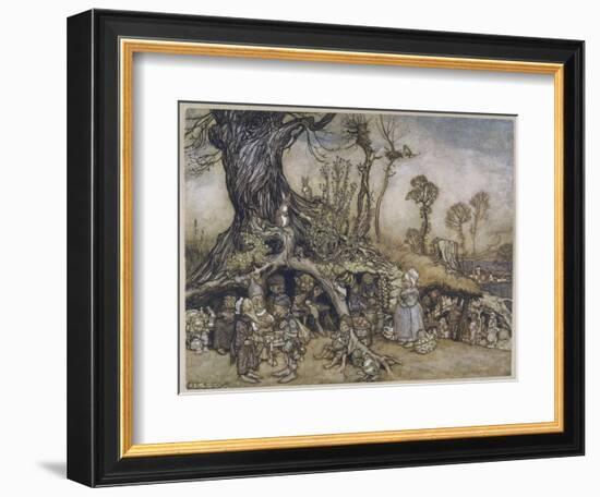 The Little Folk's Market-Arthur Rackham-Framed Photographic Print