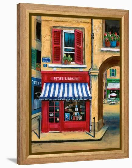 The Little French Book Store-Marilyn Dunlap-Framed Stretched Canvas