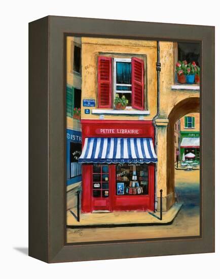 The Little French Book Store-Marilyn Dunlap-Framed Stretched Canvas