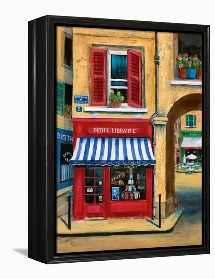 The Little French Book Store-Marilyn Dunlap-Framed Stretched Canvas