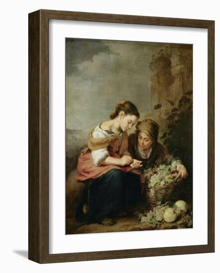 The Little Fruit-Seller, 1670-75-Bartolome Esteban Murillo-Framed Giclee Print