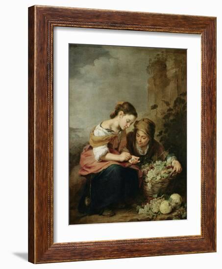 The Little Fruit-Seller, 1670-75-Bartolome Esteban Murillo-Framed Giclee Print