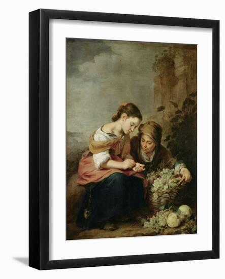 The Little Fruit-Seller, 1670-75-Bartolome Esteban Murillo-Framed Giclee Print