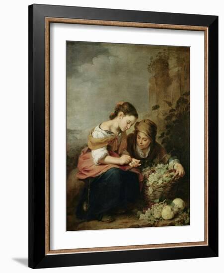 The Little Fruit-Seller, 1670-75-Bartolome Esteban Murillo-Framed Giclee Print