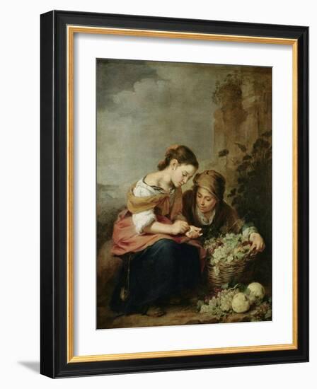 The Little Fruit-Seller, 1670-75-Bartolome Esteban Murillo-Framed Giclee Print