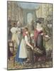 The Little Fruitseller, 1822 (Engraving)-John James Chalon-Mounted Giclee Print