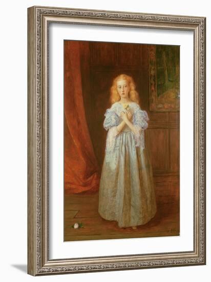 The Little Girl Who Sat for Van Dyck, 1868-James Archer-Framed Giclee Print