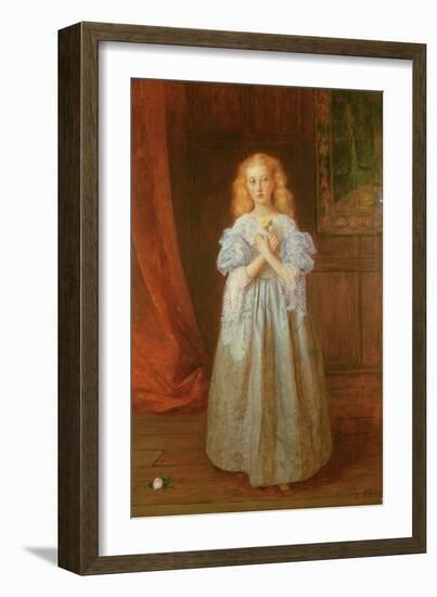 The Little Girl Who Sat for Van Dyck, 1868-James Archer-Framed Giclee Print