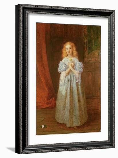 The Little Girl Who Sat for Van Dyck, 1868-James Archer-Framed Giclee Print